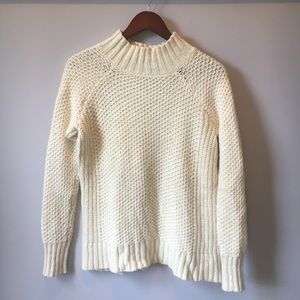 American Eagle Outfitters cream mock neck sweater